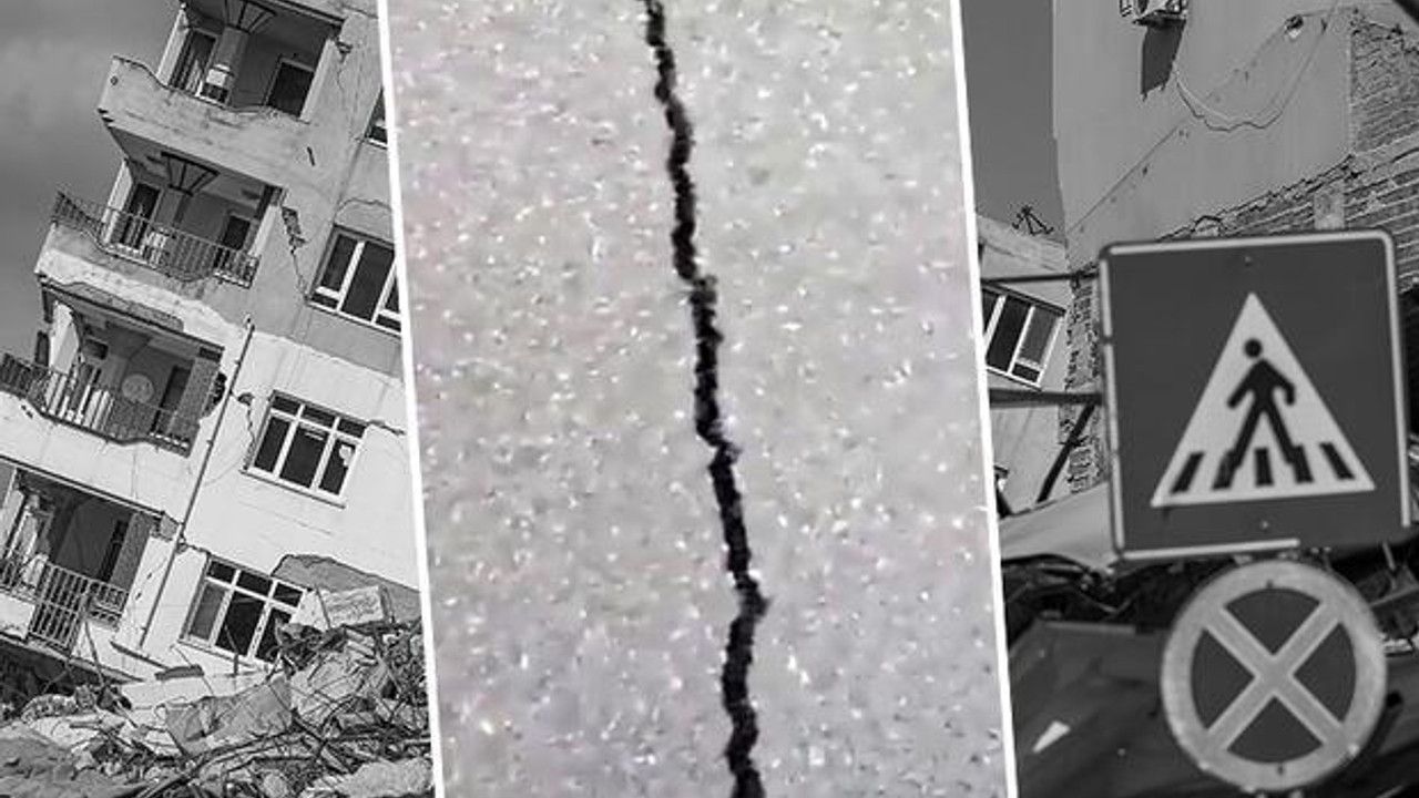 Hatay’da deprem anında asfaltın açılıp kapandığı görüntüler ortaya çıktı