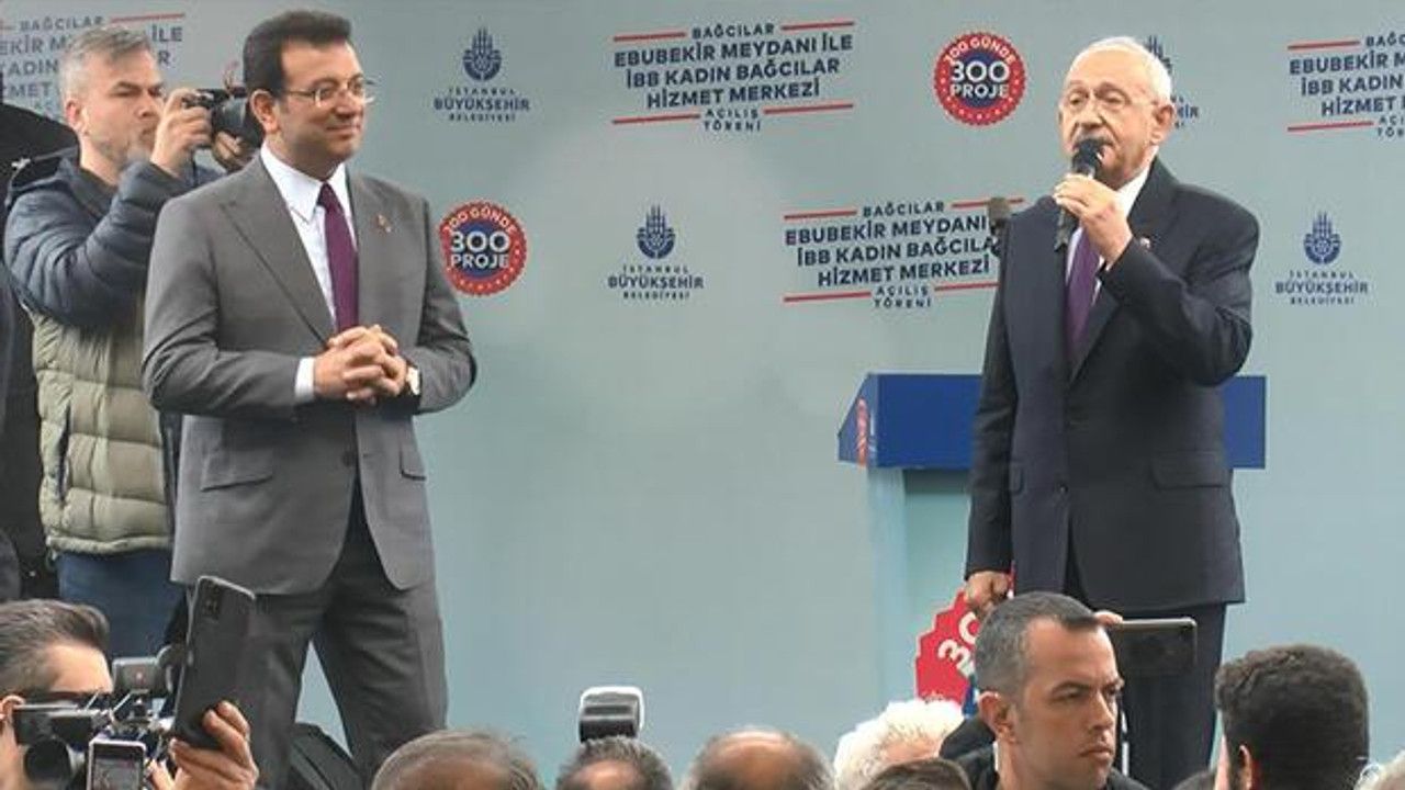Kılıçdaroğlu ve İmamoğlu Bağcılar'da açılışa katıldı