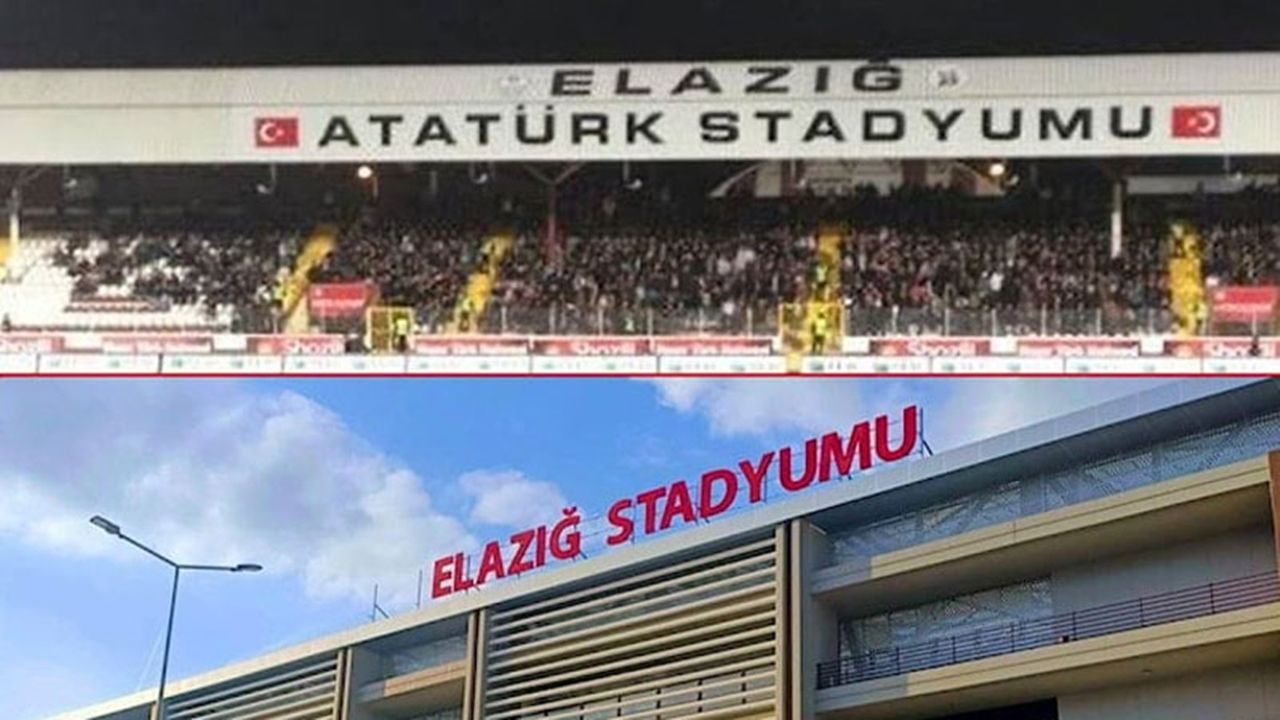 Stadyumdan Atatürk ismi sehven silinmiş