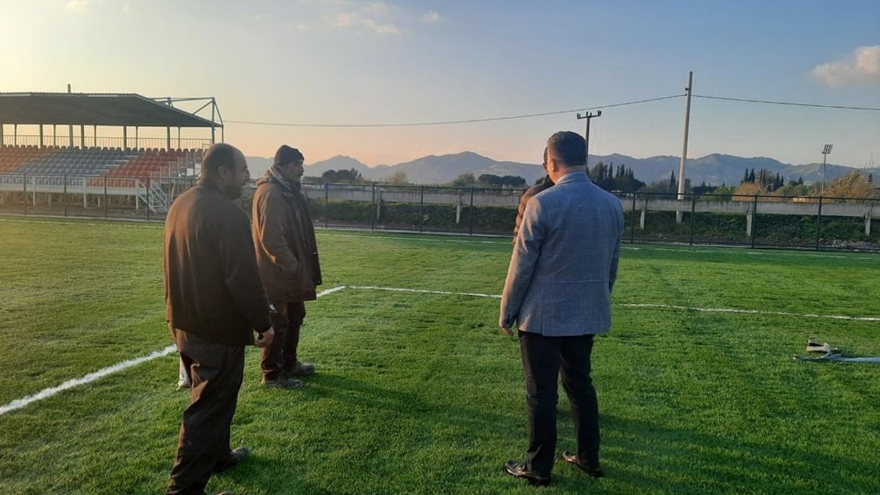 Kardeşköy Futbol Sahası’nda sona geliniyor