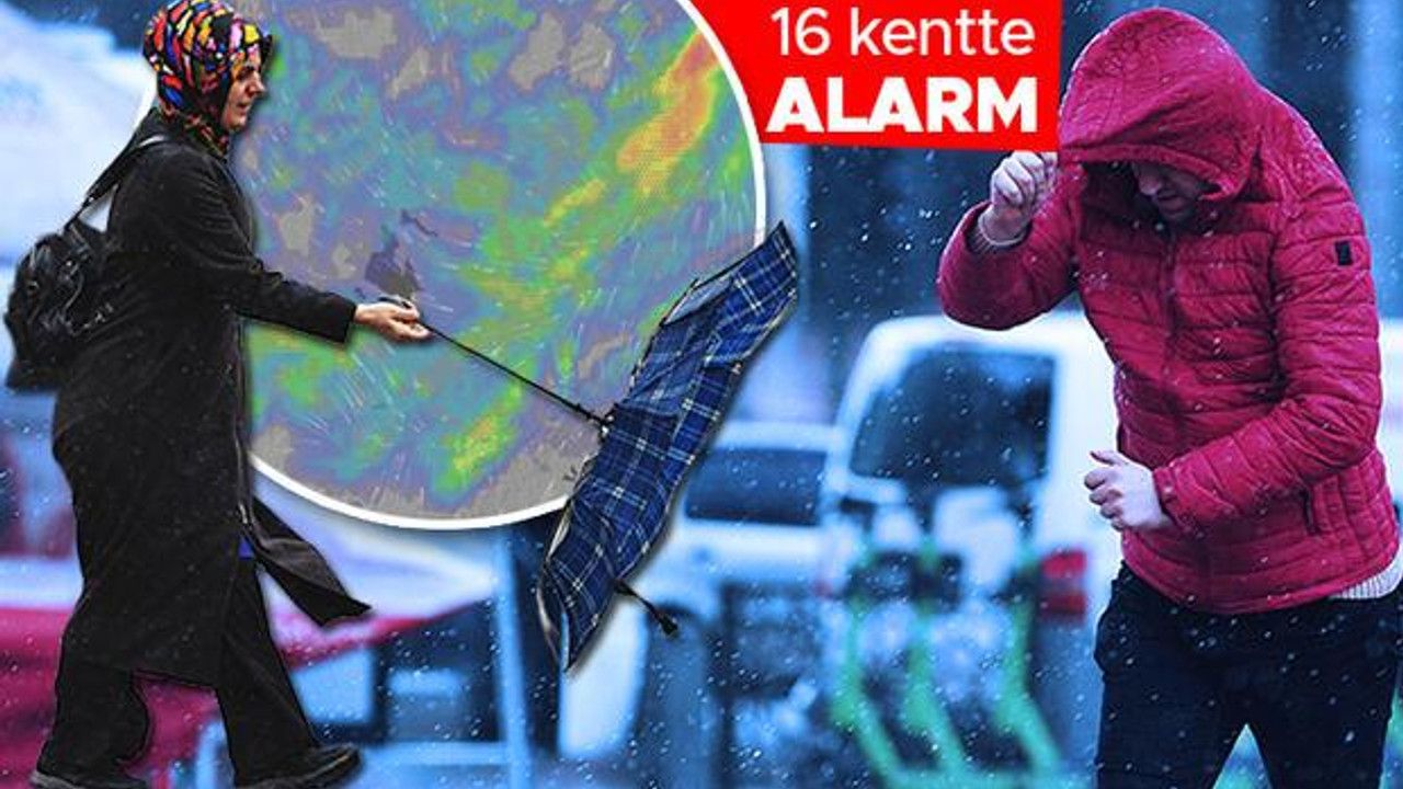 Son dakika... Meteoroloji'den yeni hava durumu raporu: 16 kentte kuvvetli sağanak alarmı