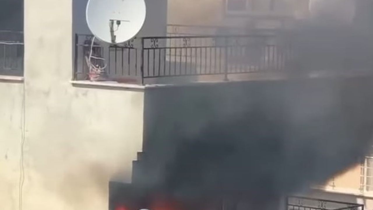 Didim'de bir apartmanda çıkan yangın korkuttu