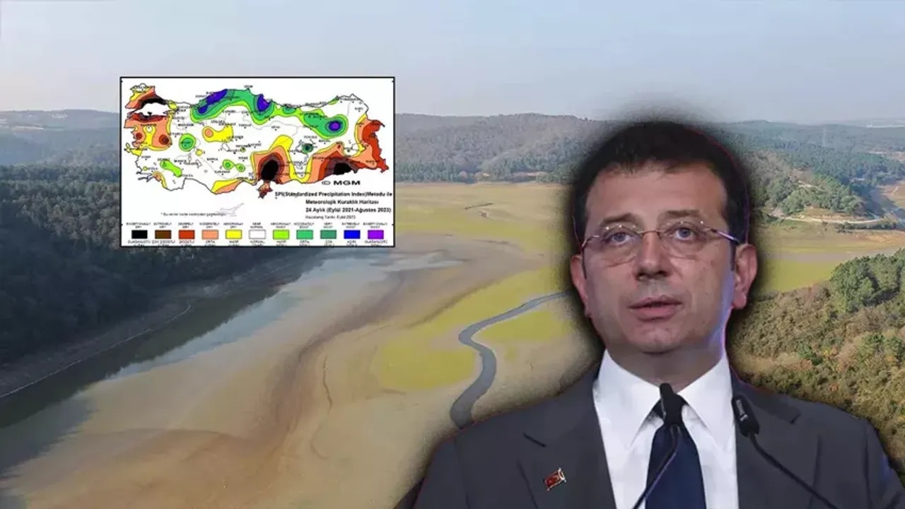 İstanbul barajlarında tehlike sınırını geçtik! İmamoğlu, endişe veren haritayı paylaştı