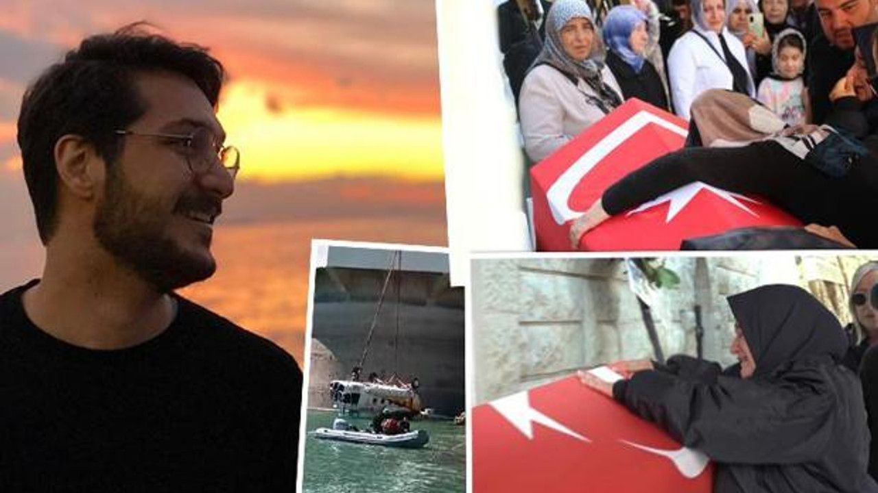 İzmir'de helikopter kazasında hayatını kaybeden pilot Mehmet Akif Tutuk'a son veda