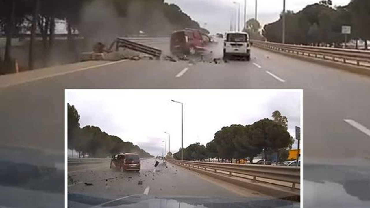 Antalya’da feci kaza kamerada! Sürücü hayatını kaybetti