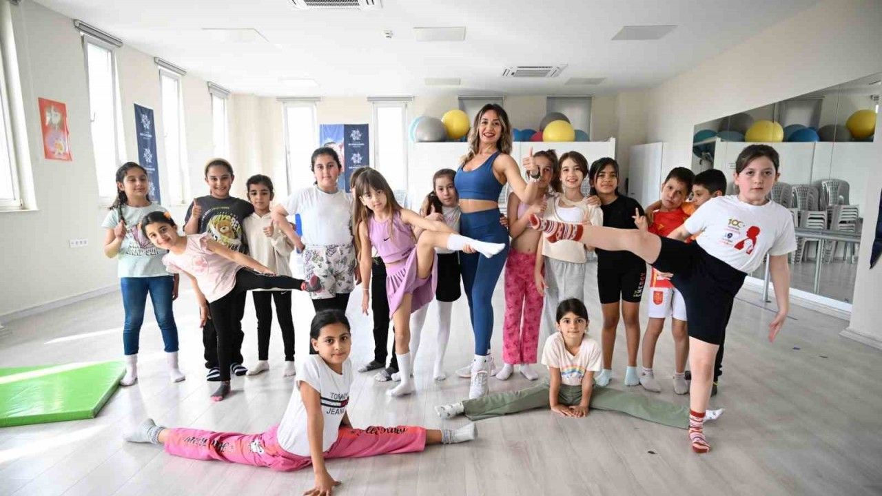 Aydın’da minikler jimnastikle büyüyor
