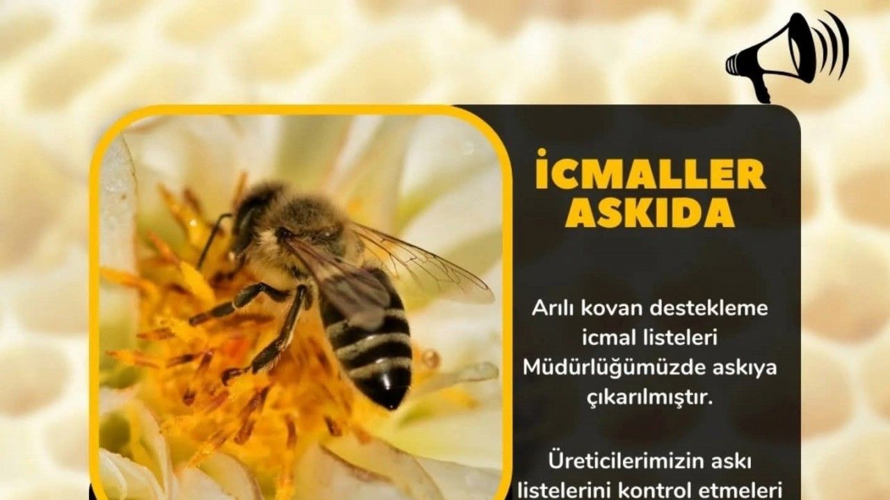 Söke’de arıcılara İcmal Listesi uyarısı