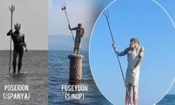Sosyal medyanın son hedefi Sinoplu Poseidon heykeli!