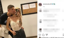 Ebrar Karakurt'un sevgilisi dekoltesiyle Instagram'ı salladı