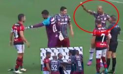 Flamengo - Fluminense maçında Felipe Melo ile Diego Ribas kavga etti