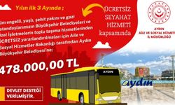 Aydın’a 478 bin TL ulaşım desteği verildi