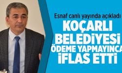 Esnaf canlı yayında açıkladı! Ak Partili Koçarlı Belediyesi ödeme yapmayınca iflas etti