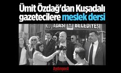 Ümit Özdağ'dan Kuşadalı gazetecilere meslek dersi