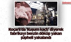 Koçarlı'da 'Kuşum kaçtı’ diyerek fabrikayı benzin döküp yakan şüpheli yakalandı