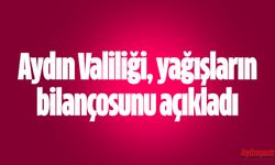 Aydın Valiliği, yağışların bilançosunu açıkladı