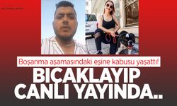 Boşanma aşamasındaki eşine kabusu yaşattı! Bıçaklayıp canlı yayında...