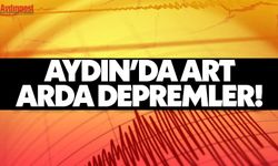 Aydın'da art arda depremler