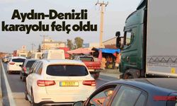 Aydın-Denizli karayolu felç oldu
