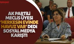 AK Partili Meclis Üyesi Neşe Menderes 'Herkesin evinde havuz var' dedi, sosyal medya karıştı