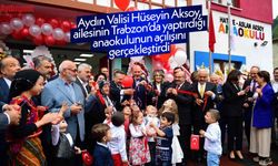 Aydın Valisi Hüseyin Aksoy, ailesinin Trabzon’da yaptırdığı anaokulunun açılışını gerçekleştirdi