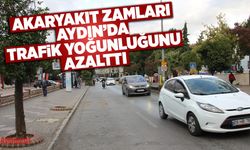 Akaryakıt zamları Aydın’da trafik yoğunluğunu azalttı