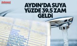 Aydın'da suya yüzde 39.5 zam geldi