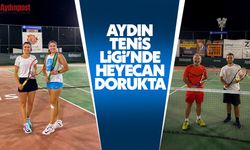 Aydın Tenis Ligi'nde heyecan dorukta