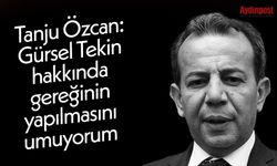 Tanju Özcan: Gürsel Tekin hakkında gereğinin yapılmasını umuyorum
