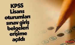 KPSS Lisans oturumları sınav giriş belgeleri erişime açıldı