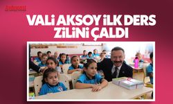 Vali Aksoy, Aydın'da ilk ders zilini çaldı