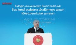 Erdoğan, isim vermeden Soyer'i hedef aldı: Size kendi ecdadına sövdürmeye çalışan köksüzlere kulak asmayın