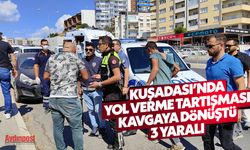 Kuşadası'nda yol verme tartışması! 3 yaralı