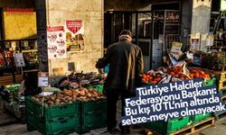 Türkiye Halciler Federasyonu Başkanı: Bu kış 10 TL’nin altında sebze-meyve olmayacak