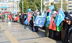 Aydın’da Doğu Türkistan’daki Çin zulmüne kınama