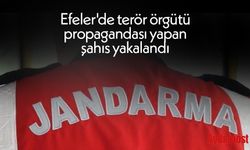 Efeler'de terör örgütü propagandası yapan şahıs yakalandı
