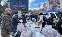 Aydın'da vatandaşlar akın akın yardıma koştu