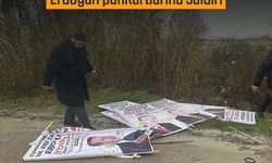 Aydın mitingi öncesi Cumhurbaşkanı Erdoğan pankartlarına saldırı