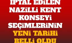 İptal edilen Nazilli Kent Konseyi seçimlerinin yeni tarihi belli oldu