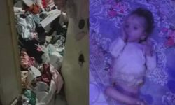 Konya'da çöp evde 1,5 yaşında kız çocuğu bulundu