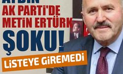 Aydın Ak Parti'de Metin Ertürk şoku! Listeye giremedi