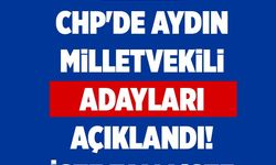 CHP Aydın Milletvekili adayları açıklandı! İşte tam liste