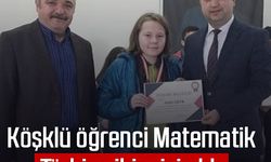 Köşklü öğrenci Matematik Türkiye ikincisi oldu