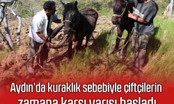 Aydın’da kuraklık sebebiyle çiftçilerin zamana karşı yarışı başladı