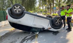 Kuşadası’nda bayramın ilk kazası alkollü kadın sürücüden