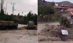 Çorum'u sel vurdu, yollar göle döndü!
