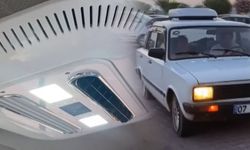 Sıcaklarla baş edemedi, arabasına ev tipi klima taktırdı