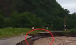 Ordu’da ana su borusu patladı! Vatandaşlar iş makineleri ile kurtarıldı