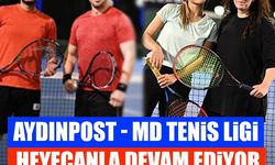 Aydınpost - MD tenis ligi heyecanla devam ediyor