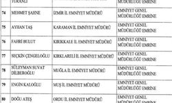 Sondakika! 51 ilin emniyet müdürü değişti