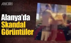 Skandal görüntüler! Alanya'nın en işlek noktasında kimseye aldırış etmeden cinsel ilişkiye girdiler
